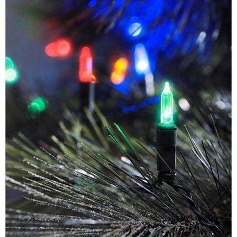 Konstsmide 6020-500 Mini-lichtketting Buiten werkt op het lichtnet Aantal lampen 80 LED Meerkleurig Verlichte lengte: 11.85 m
