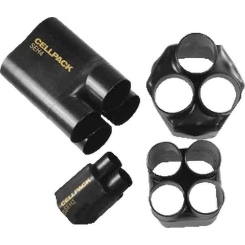 CellPack 127418 Krimpkous met lijm Zwart 22 mm 6 mm Krimpverhouding:3:1 1 stuk(s)