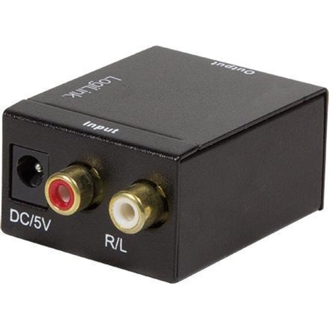 LogiLink CA0102 Toslink / Cinch Audio Adapter Zwart