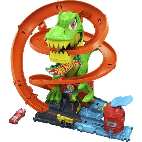 Hot Wheels City T-Rex Brandweerkazerne