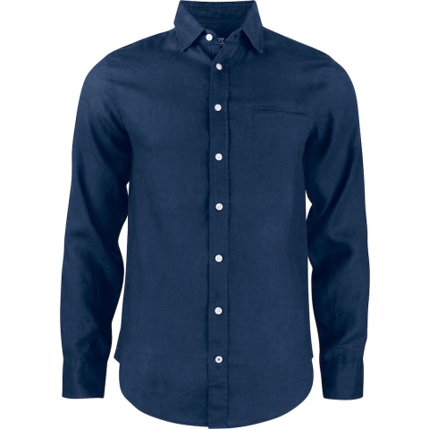 Cutter & Buck 352408 Summerland Linen Shirt Men - Dark Navy - 3XL
