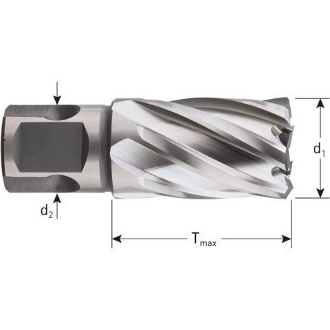 Rotec HSS-XE Kernboor SILVER-LINE, universeel 19, ø22x30 - 5362200