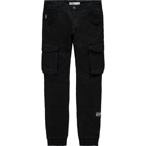 Name It Broek - Noos - NitBamgo - Zwart - Name It - 8 jaar (128) - Broeken - Katoen