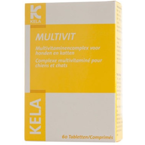 Kela Multivit Vitaminetabletten hond en kat 2 x 60 tabletten