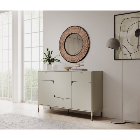 Meubella Kinderdressoir Hill - Beige - 130 cm