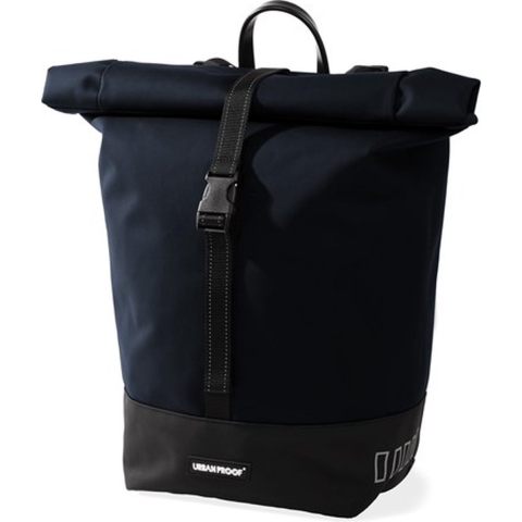 Enkele fietstas Rolltop Recycled 20L Blauw