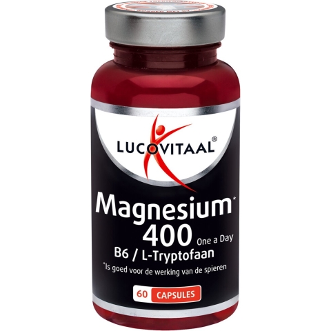 Gratis Verzending: 3x Lucovitaal Magnesium 400 L-Tryptofaan 60 capsules