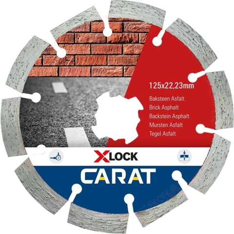 CARAT CAXLOCK125 Diamantzaag X-LOCK BaksteenØ125x22,23 MM