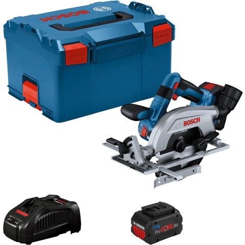 Bosch GKS 18V-57-2 L 18V Li-ion Accu Cirkelzaag Set (2x 5.5Ah) In L-Boxx - 165 Mm