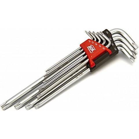 AOK 9-delige PROFI TORX lange inbussleutel set