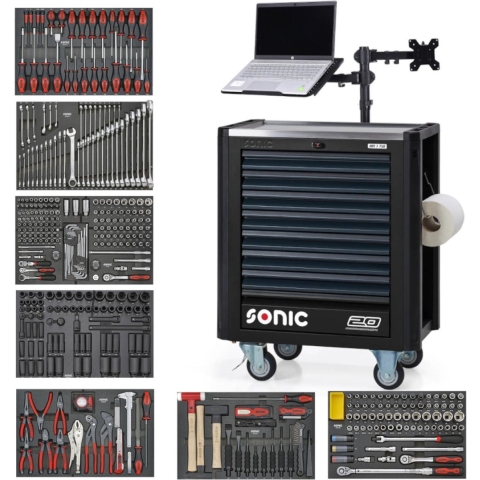 SONIC NEXT S9 430-delige gereedschapswagen
