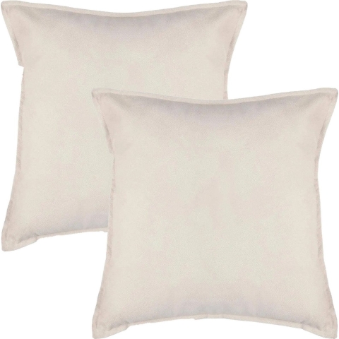 Bank/sierkussens Sophia - 2x stuks - 55 x 55 cm - polyester met rits -