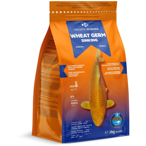 Aquatic Science Wheat Germ Sinking Small 2Kg - Aquatic Science
