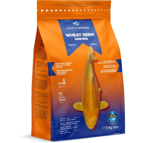 Aquatic Science Wheat Germ Sinking Large 5Kg - Aquatic Science
