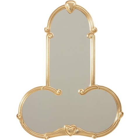 Seletti Liberty Man Spiegel 72x56 Goud