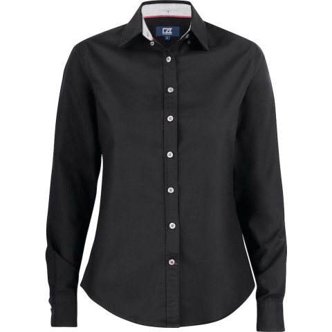 Cutter & Buck 352401 Belfair Oxford Shirt Ladies - Zwart - L