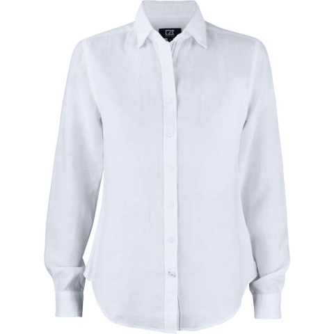 Cutter & Buck 352409 Summerland Linen Shirt Ladies - Wit - XS