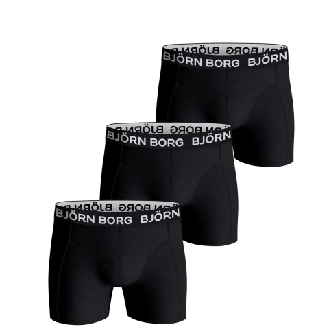 Björn Borg Boxershorts - 3-pack - Zwart - Björn Borg - 15-16 jaar (170-176) - Boxershorts
