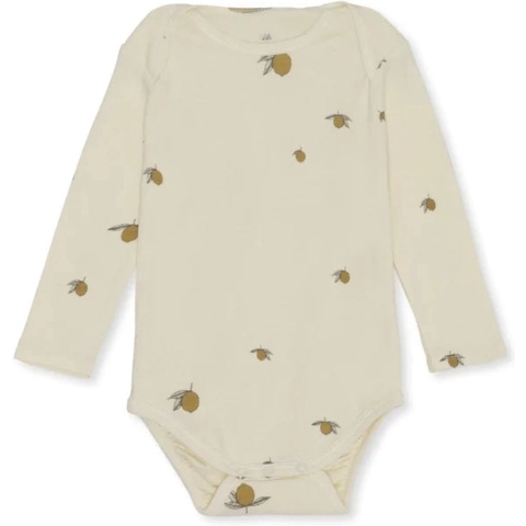 Konges Sløjd Romper l/s - Lemon - Konges Sløjd - 1 jaar (80) - Romper L/S
