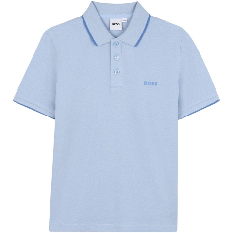 BOSS Polo - Pique - Perzisch Blue - BOSS - 10 jaar (140) - Polo