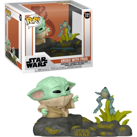 Star Wars The Mandalorian Funko Pop Vinyl: Grogu with Frog