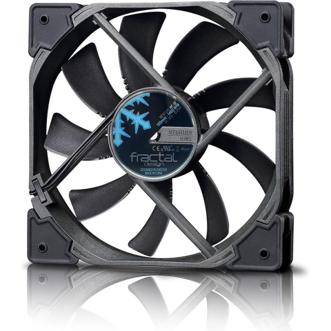 Fractal Design Venturi HP-14 PWM PC-ventilator Zwart, Grijs (b x h x d) 140 x 25 x 140 mm
