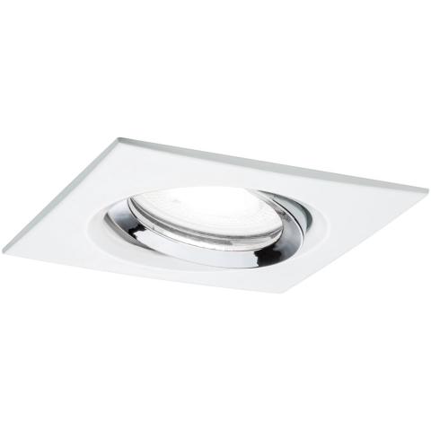 Paulmann Nova Plus Inbouwlamp voor badkamer LED GU10 6 W IP65 Wit (mat), Chroom