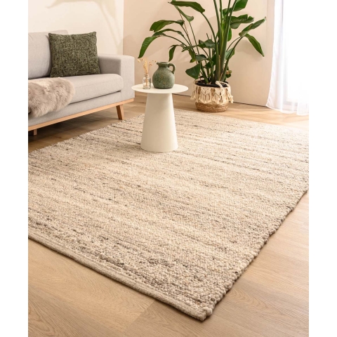 Nordic Weavers Wollen vloerkleed - Tinn grijs - 200x300 cm