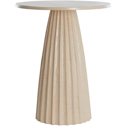 Light&living Bijzettafel Ø45x56 cm VEGLIA mat zand+licht bruin gesp...