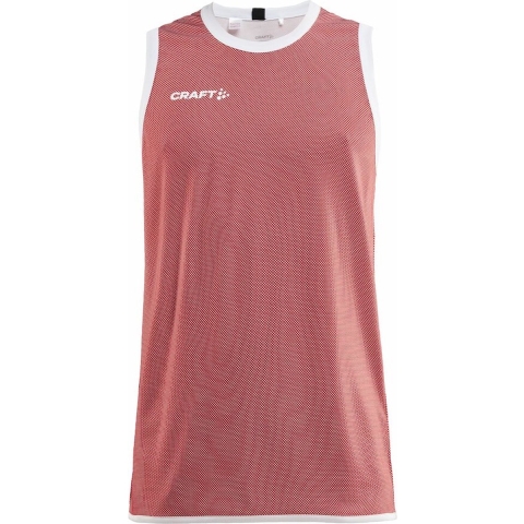 Craft 1911109 Progress Rev. Basket Singlet M - Bright Red/White - M