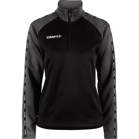 Craft 1912732 Squad 2.0 Half Zip W - Black/Granite - XL