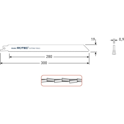 Rotec Reciprozagen RC650 / (VPE 5 stuks) - 5250650