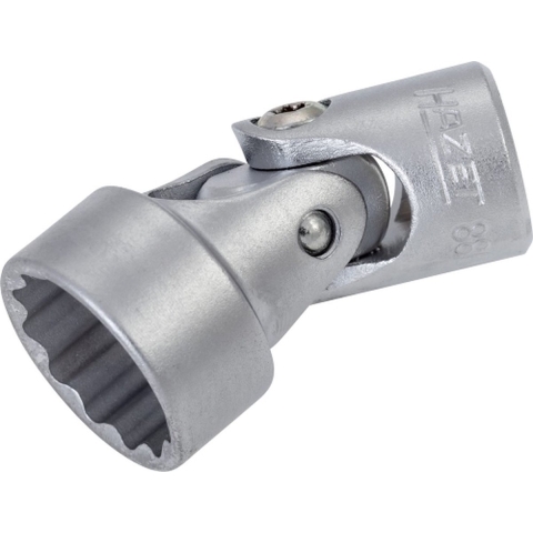 HAZET Scharnierende dopsleutel 880G-Z18 · 3/8 inch (10 mm) vierkant hol · Buitentwaalfkant tractieprofiel · SW 18 mm
