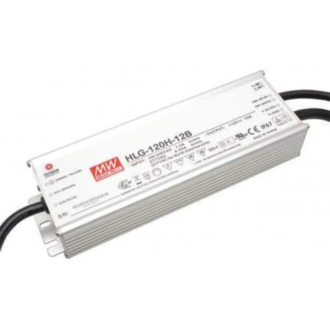 Mean Well HLG-120H-12B LED-driver, LED-transformator Constante spanning, Constante stroomsterkte 120 W 10 A 6 - 12 V/DC Dimbaar, PFC-schakeling,