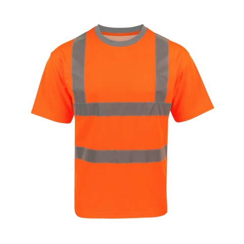 Korntex KX074 Heavy Duty Polycotton Hi-Vis T-Shirt Barcelona - Signal Orange - S