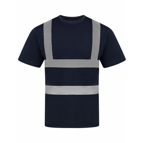 Korntex KX074 Heavy Duty Polycotton Hi-Vis T-Shirt Barcelona - Navy - M