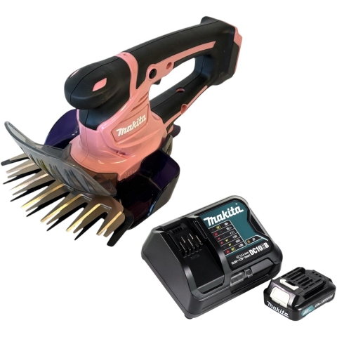 Makita UM600DSAP CXT 12 V Max Grasschaar (Roze) 2,0 Ah accu (1 st), lader, in doos