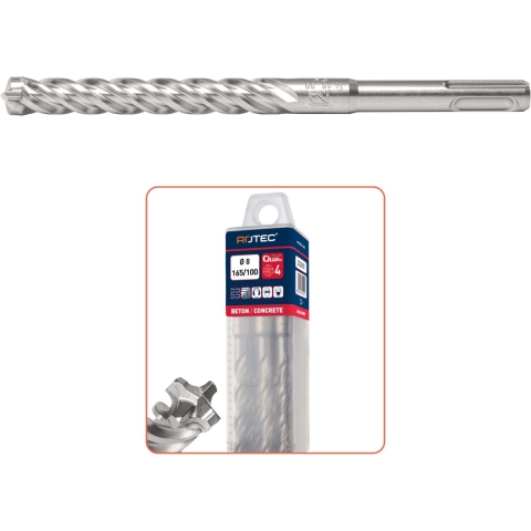 Rotec Hamerboren SDS+ &apos;Zentro&apos; in box à 10 st. 10,0x 200/260 mm - 202.1101B