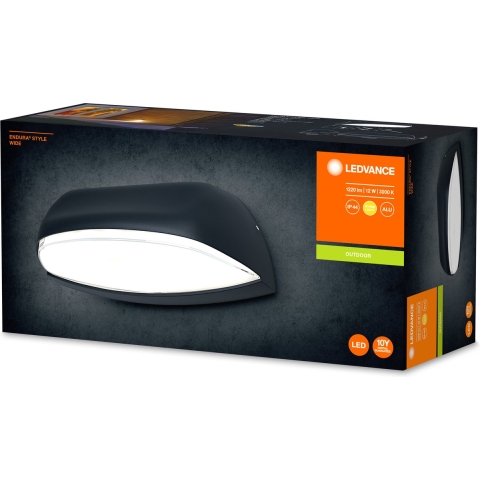 LEDVANCE ENDURA® STYLE WIDE L 4058075214019 LED-buitenlamp (wand) LED Donkergrijs