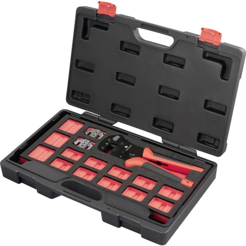 TOOLCRAFT TO-9660081 Krimptangset Incl. krimp-assortiment met koffer