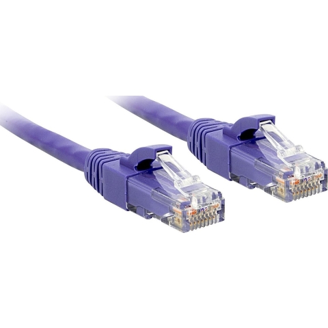 LINDY 48129 RJ45 Netwerkkabel, patchkabel CAT 6 U/UTP 20.00 m Violet 1 stuk(s)