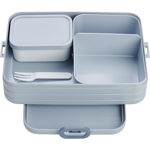 Bento Lunchbox Take A Break Large In De Kleur Nordic Blue, Inclusief Bento