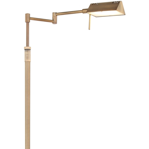 Mexlite Vloerlamp Karl Brons incl. Dimmer 5895BR