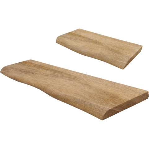 Home67 - Wandplank Pure Mangohout - Set van 2 Klein