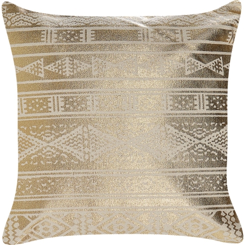Beliani - OUJDA - Sierkussen set van 2 - Goud - 50 x 50 cm - Katoen