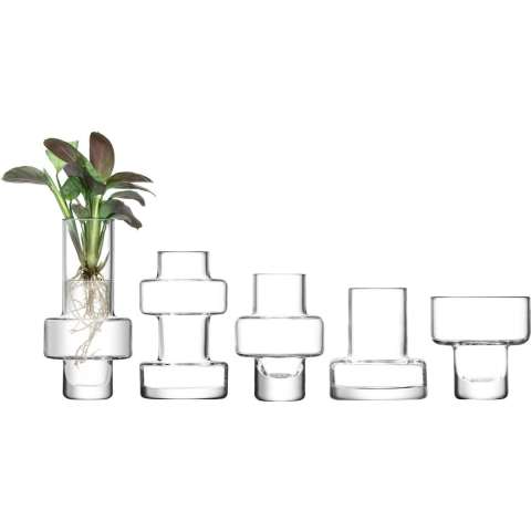 L.S.A. Metropole Mini Vaas Set van 5 Stuks