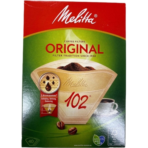 9x Melitta Filters 102 Bruin 80 stuks