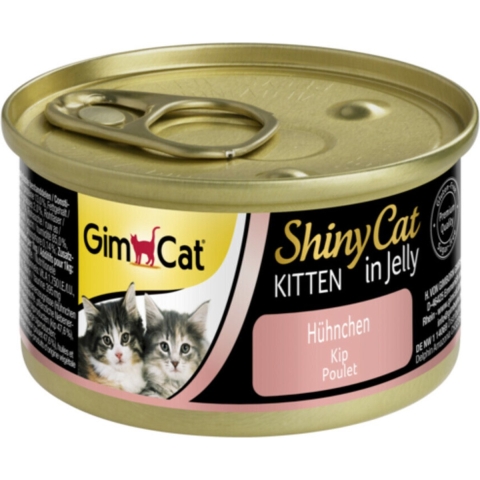 24x GimCat ShinyCat Kitten in Jelly Kip 70 gr