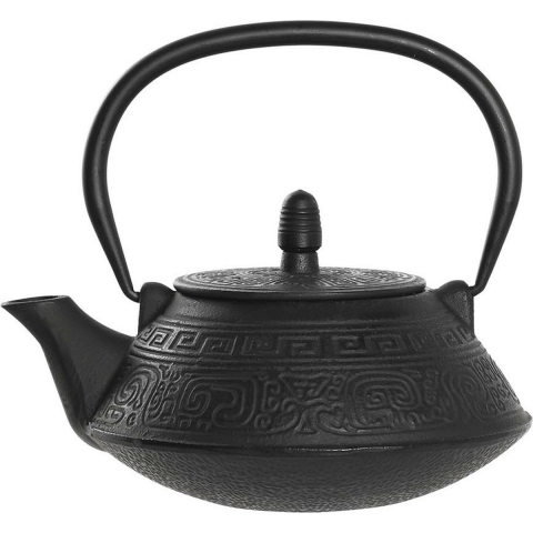 Items Kitchen Theepot Marocco - gietijzer - 800 ml - antiek zwart -