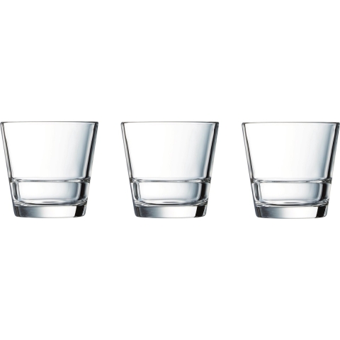 Arcoroc Waterglazen/Drinkglazen - 18x stuks - tumblers - 210 ml - transparant -